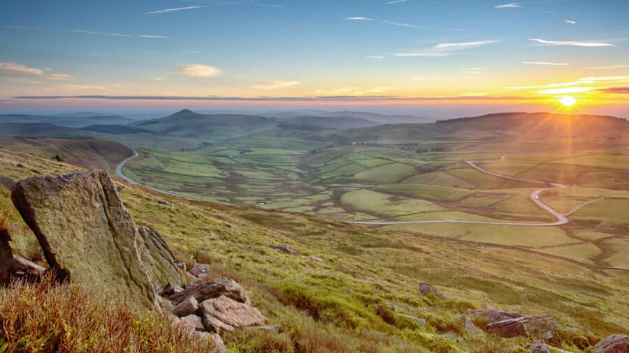 Cheshire countryside view