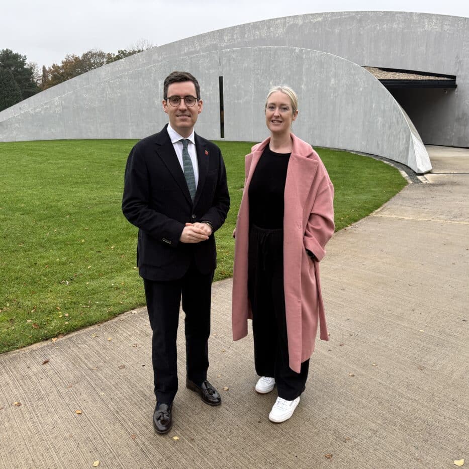 Dan Price and Esther Ghey at the Phone free education