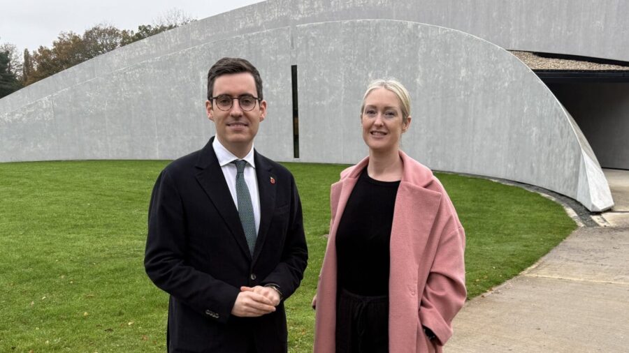 Dan Price and Esther Ghey at the Phone free education