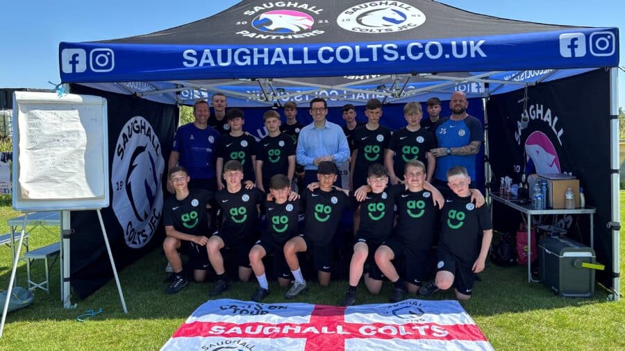 Dan Price at SWAP Fund event - Saughall Colts