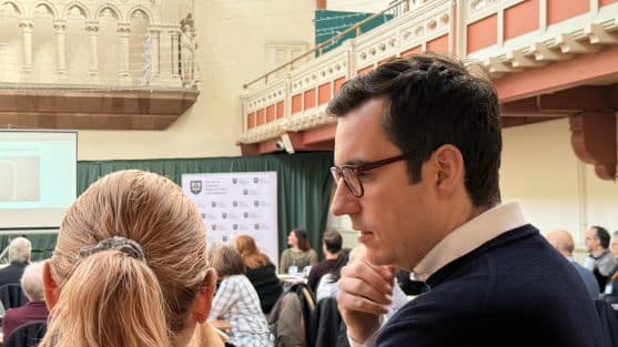 Dan Price talking to Congleton resident at CA