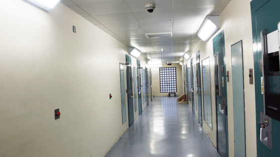 Custody corridor (without bars)