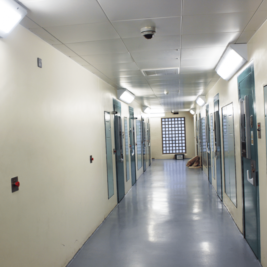 Custody corridor (without bars)