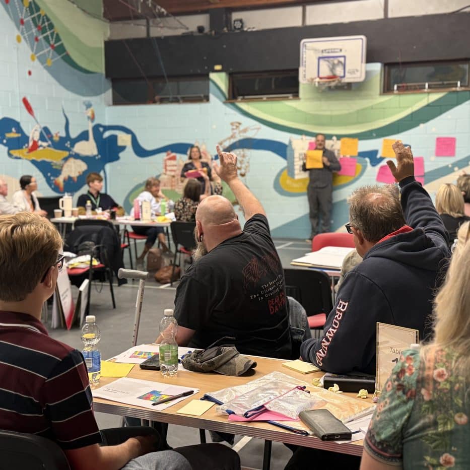 People attending the Northwich citizens' assembly